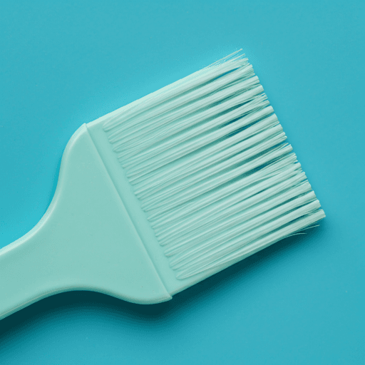 Close-up of soft silicone bristles